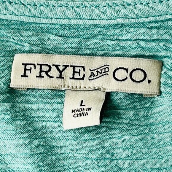 Frye & Co Green Crystal Springs Dress Size L Lined V Neck New With Tags - Picture 13 of 15